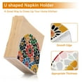 thumbnail image 5 of Yayeee Napkin Holder for Table Kitchen Paper Tissue Organization, Dark Floral, 5 of 8