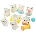 thumbnail image 3 of OUNONA Realistic Small Cat Figurines in Assorted Colors for Home Decor and Collectible Display, 3 of 5