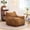 Brown, variant on 42" Corduroy Ergonomic Modern Mid-Century Accent Armchair, Oversized Accent Chair with Foam Filling, Mid-Century Modern Chair for Lounge Dorm Gaming Space, Pink