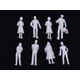thumbnail image 4 of 100 Piezas 1: 100 HO N Miniatura de Modelo de Personas para Modelo de Tren Diorama Paisaje DIY Accesorios, Sin, 4 of 8