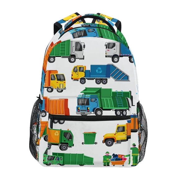 Mochila UWSG Garbage Trucks para hombre y mujer portátil de 14 pulgadas
