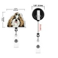 thumbnail image 4 of WIRESTER Set 2pcs Design Acrylic Key Card Holder Belt Clip Reel Id Badge Retractable - Shih Tzu Dogs, 4 of 6