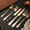 Rose Gold, variant on Bxaolu Silverware Set, 6 Piece Premium Stainless Steel Flatware Set for 6, Heavy Duty Silverware Cutlery Sets with Knife, Spoons and Forks Set, Dishwasher Safe - Black