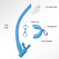 thumbnail image 4 of Tubo de snorkel de silicona para buceo, equipo subacuático 2 en 1 para snorkel y natación, 4 of 9