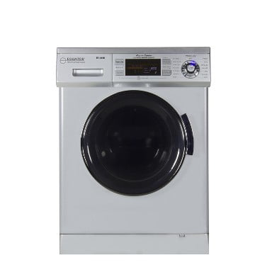 Equator Compact Vented/Ventless Dry Quiet 24 Inch Silver Washer Dryer Combo, 2019