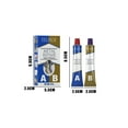 thumbnail image 2 of RRJ Casting Glue, Welding Glue Repair Agent A B Glue, Strong Adhesion Fast Drying Metal Repair Compound, Epoxy Adhesive For Iron Steel Aluminum, Sand Hole Pore Pit Filler, Structural Bonding Agent, 2 of 8