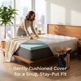 thumbnail image 6 of Viscosoft 2-Inch Memory Foam Mattress Topper Twin – Reflex Cooling Gel Pad with Removable Washable Cover – CertiPUR-US & Oeko-TEX Certified, 6 of 13