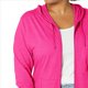 thumbnail image 4 of Sudadera con Capucha y Cremallera de Punto Flameado para Mujer, Camiseta Texturizada con Cremallera para Mujer Rosa Roja XL, 4 of 8