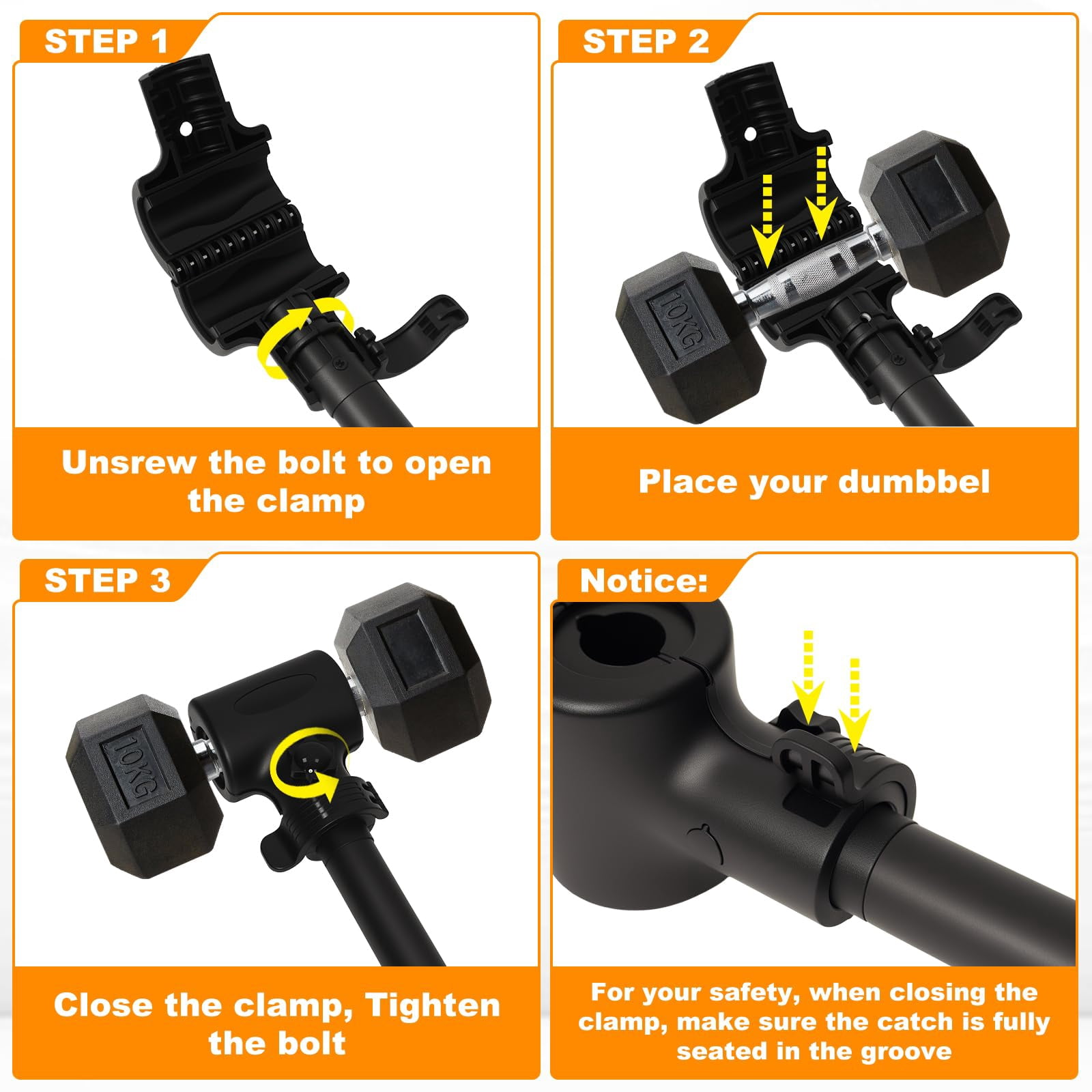 Dumbbell Barbell Converter Bar  Adjustable Weight To Easy Grip & Installation Lifting Ideal For Strength Home Gym
