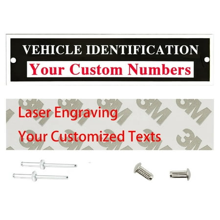 Vehicle Identification Plate Customized VIN ID Plate VIN TAG ID Plates for Trailer Custom Serial Number Plates Vehicle Identification Tags Tailgating id Plate for Cargo Carriers Trucks Boats Vehicle Identification Plate Customized VIN ID Plate VIN TAG ID Plates for Trailer Custom Serial Number Plates Vehicle Identification Tags Tailgating id Plate for Cargo Carriers Trucks Boats