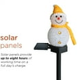 thumbnail image 5 of Christmas Solar Energy Snowman Lawn Garden Atmosphere Lamp,Outdoor Garden Landscape Decorative Lamp Yellow Snowman, 5 of 7