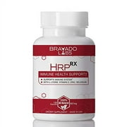 Bravado Labs HrpRX - Premium Herpes & Shingles Treatment - Cold Sore, HSV 2, Lysine Supplement for Adults - 687mg (120 Capsules)