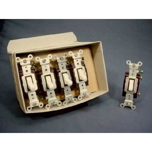 Leviton CS115-2A 15 Amp Single-Pole Toggle Switch Commercial - Almond