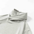 thumbnail image 4 of HAiming Men's Stylish Crossover Cowl Neck Hoodies Pullover Sweatshirt Casual Long Sleeve Outerwear Tops with Pocket, 4 of 8