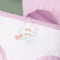 thumbnail image 4 of CAUYDY 6 12 18 Monthes Infant Girls Cotton Briefs 2T 3T 4T Toddler Girls Panties Baby Underwear 5T 6T 7T Kids 4-Pack Cute Floral Print Underpants (Sizes 2-3 Years,L04-Purple), 4 of 5