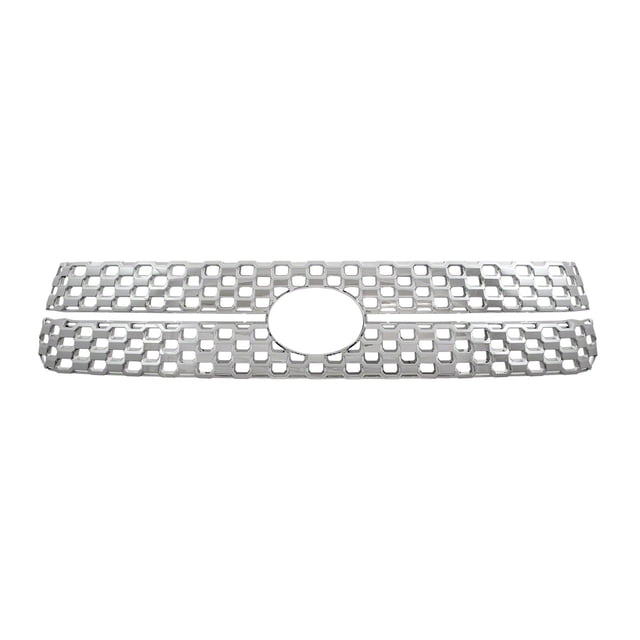 Convient 2018-2021 Toyota Tundra Coast To Coast Insert de Grille GI151 Superposition; Style en Maille; 2 Pcs; Chromé; Plastique ABS
