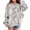 Grey, variant on Girls Hoodies Oversized Pocketed Graphic Print Long Sleeve Hooded Pullover Top Daily Wear Sweatshirts for Girls Grey 3 Years-4 Years