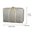 thumbnail image 2 of Vrorvz Large Moving Storage Bag with Handles for Clothes and Quilts Non Woven Fabric Heavy Duty Packing Bag for Student Dormitory Iindispensable 22.8"x17.7"x7" Silver, 2 of 4
