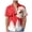 Red Button Down, variant on short sleeve button down men beach clothes Button Down Shirt Men - Beach Short Sleeve Shirts with Pocket