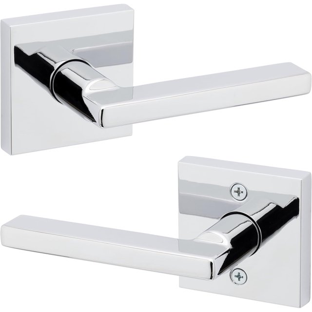 Poignée de Porte Mate Réversible Levier d'Intimité Poignées de Porte Intérieures pour Portes de Chambre et de Salle de Bain Serrure de Porte de Salle de Bain/chambre Sans Clé Déco Maison Moderne