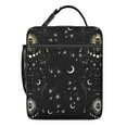 thumbnail image 5 of Gold Accent Gothic Lunch Box - Starry Night Constellation Pattern, Insulated Reusable Tote Bag with Zipper Closure & Leakproof Cooler for Picnic/Camping, 5 of 7