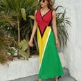 Guyana National Flag Sleeveless Dress elegant dresses plus sizes Women