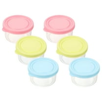 ACDANC 6 Pcs Dip Box Food Storage Containers Sauce Cups with Lids Seasoning Packing Salad Dressing Condiment Travel Baby