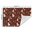 thumbnail image 3 of XMXT 6 Pcs Woven Placemats, Cartoon Snowman Gloves Pattern Stain Resistant Anti-Skid Placemat for Kitchen Table, 12 x 18 inches, 3 of 6