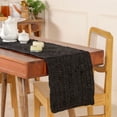 thumbnail image 3 of DecorAvenue Hand-Braided and Textured Natural Jute Table Runner Accent for Dining Room Kitchen Table Décor Black Color 13x72 inches, 3 of 5