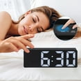 thumbnail image 3 of Unique Bargains 2 Pcs Small Digital Alarm Clock for Deep Sleepers White/Yellow, 3 of 6