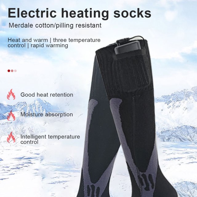 Calcetines Calefactables Eléctricos Deportivos Al Aire Libre Calentamiento Rápido para Esquiar ()