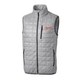 thumbnail image 2 of Men's Cutter & Buck  Gray Dayton Flyers Vault Rainier PrimaLoft Eco Insulated Full-Zip Puffer Vest, 2 of 3