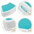 thumbnail image 3 of HEALEEP 1Pack Plastic Shower Stool Anti-slip Bathroom Stool for Home, 3 of 7