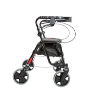 PCP Lightweight Adjustable Rollator, Black,