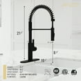 thumbnail image 2 of Anzzi Ola Hands Free Touchless 1-Handle Pull-Down Sprayer Kitchen Faucet in Matte Black, 2 of 8