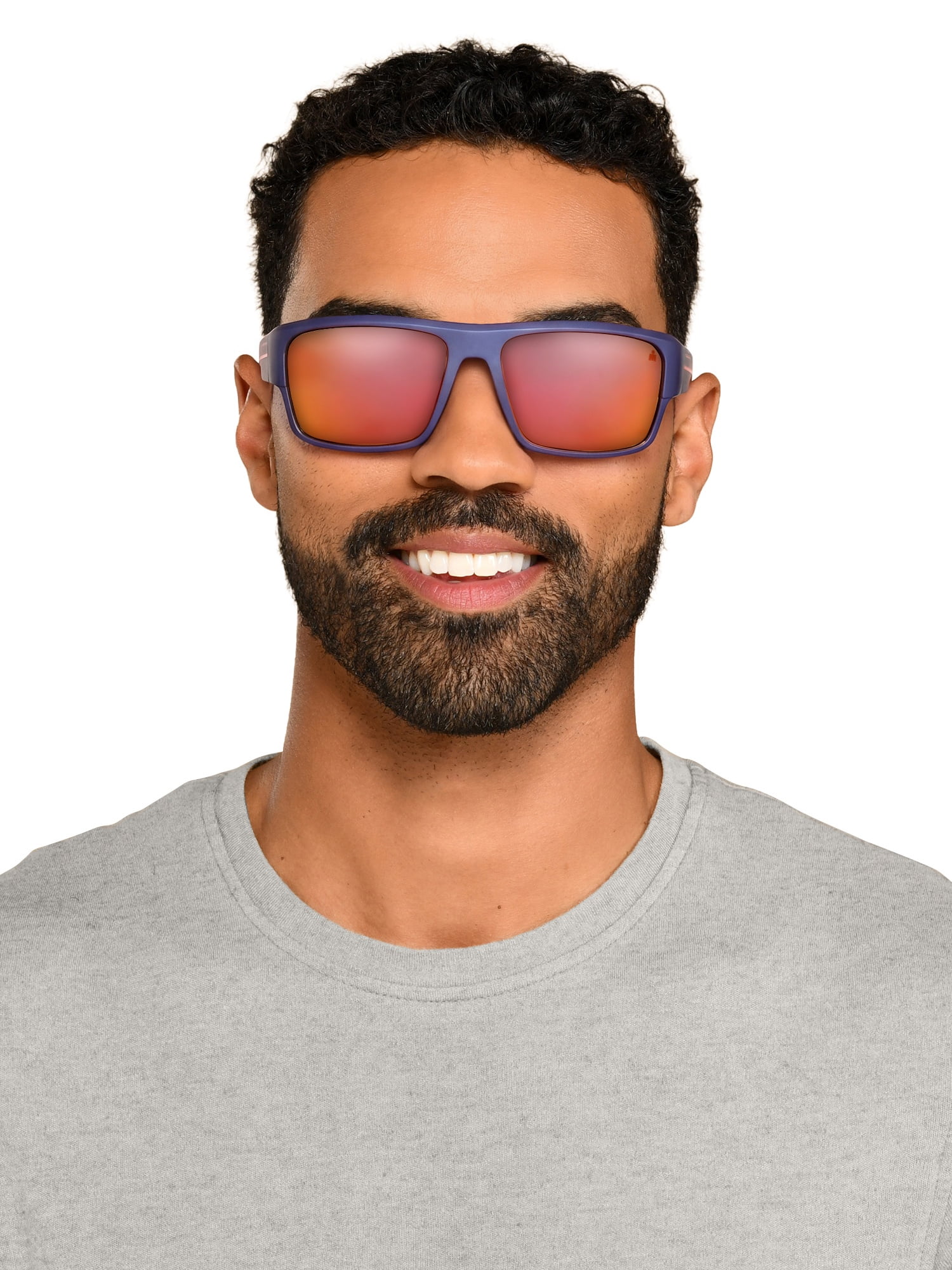 Foster Grant® IRONMAN® Blue Rectangle Unisex Polarized Sunglasses