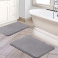 thumbnail image 1 of Alfombra Antideslizante Tapete para Baño, Antiderrapante Memory Foam, Suave, Muy Absorbente, Espuma Viscoelástica Gruesa, Adecuado para Baños, Dormitorios, Cocinas (Gris Oscuro), 1 of 4