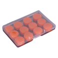 thumbnail image 1 of Matsuzay 12 tapones para los oídos de silicona para natación, baño, insonorizados, impermeables Cubiertas para muebles de jardín Naranja, 1 of 6