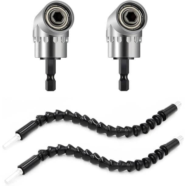 Adaptador De Ángulo Recto Para Taladro 105° - Hexágono 1/4", Para Espacios Reducidos