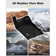 thumbnail image 3 of 3W Custom Fit Floor Mats & Cargo Liner for 2021-2023 Ford Bronco 2 Door - All Weather, TPE, Full Set, 3 of 5