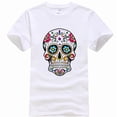 thumbnail image 2 of Men's T-shirt High Quality 100% Cotton Street Style Loose Cool Skull Printed Summer Men t shirt Casual Short Sleeve For Men, 2 of 10