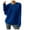 Blue, variant on Yuyuzo Women's Sweatshirts Crewneck Long Sleeve Tunic Sweaters Textured Oversized Pullover Tops