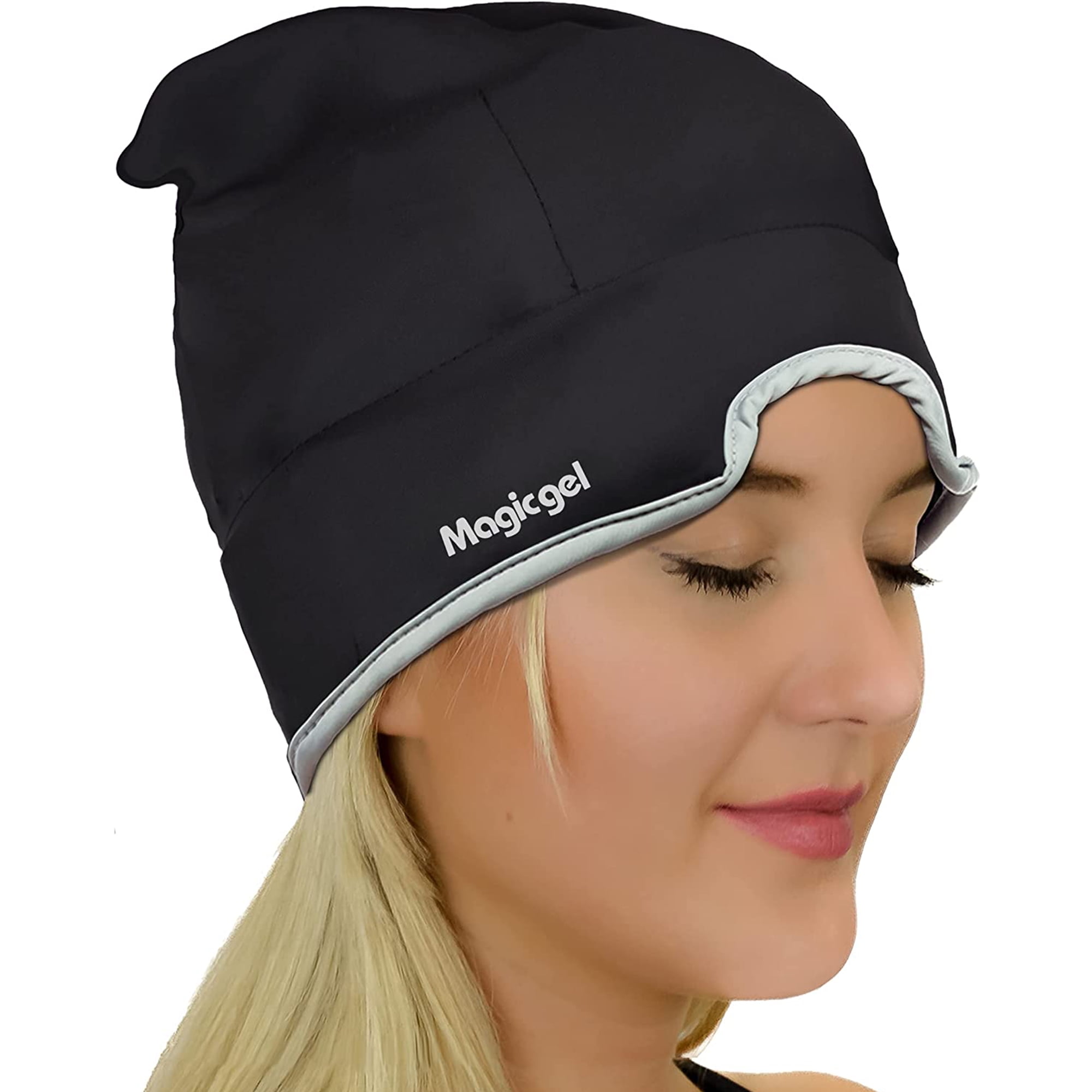 Magic Gel Migraine Ice Head Wrap Sinus Pressure Relief Headache Hat