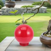 Supvox Red Round Lamp Cover Waterproof Replacement for Outdoor Globe Light Fixture