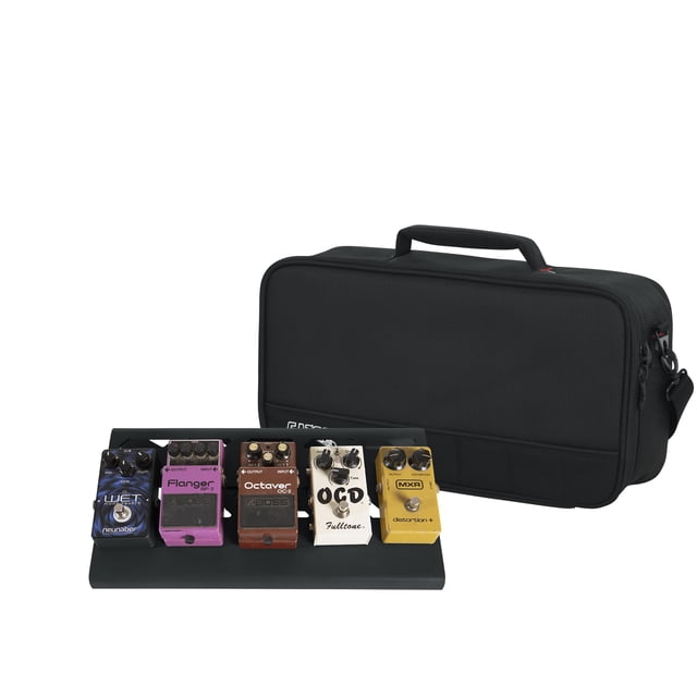 Estuches de aluminio para pedales de guitarra Gator con bolsa de transporte, tamaño pequeño