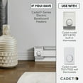 thumbnail image 4 of Cadet 08732 Built-In Baseboard Thermostat, White, 4 of 12