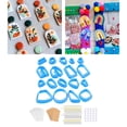 thumbnail image 4 of Manualidad para cortar pendientes con tarjetas, ganchos y anillos de salto para hornear. Azul 118 piezas, 4 of 8