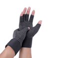 thumbnail image 2 of 1 Pair Portable Training Glove Health Circulation Hand Protection Care Workout Gloves Comfortable Elastic Mitts Joint Anti-skid for Outdoor Sporting Gray XL, 2 of 7