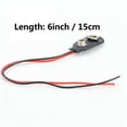 thumbnail image 2 of Snap 9V (9 Volt) Battery Clip Connector I Buckle Type Black w/ Cable, 2 of 2