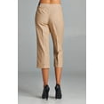 thumbnail image 2 of Larry Levine Women's Linen Capris - Safari - 12, 2 of 3